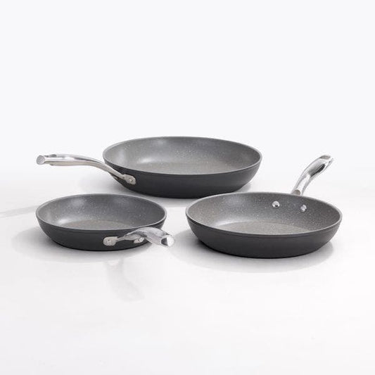 Freetaka Rocktanium 3-Piece Premium Frying Pan Bundle